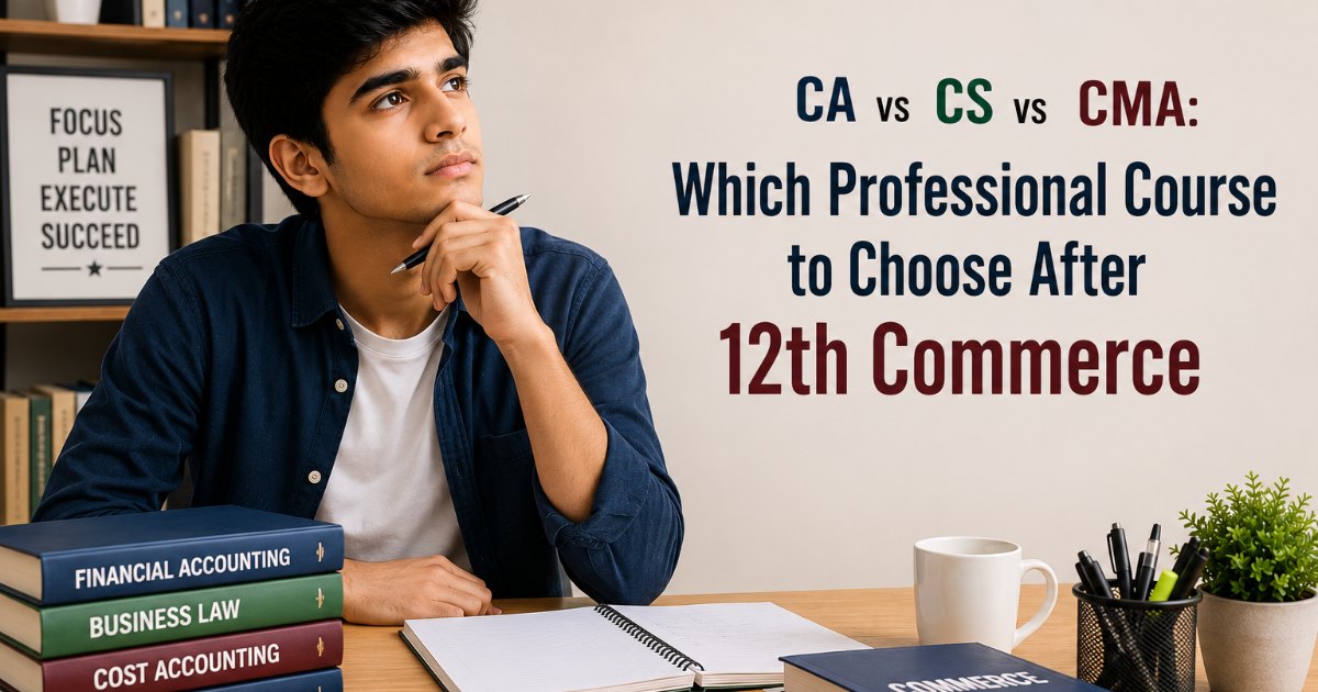 CA vs CS vs CMA: Which Professional Course to Choose After 12th Commerce