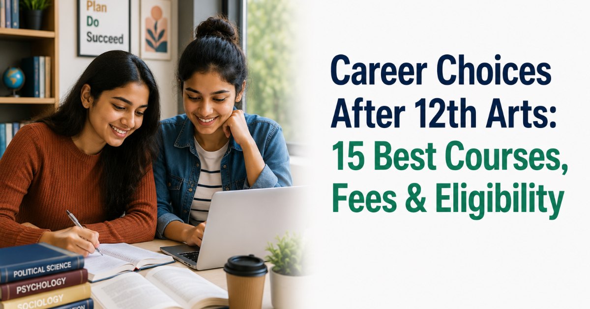 Career Choices After 12th Arts: 15 Best Courses, Fees & Eligibility (2026)