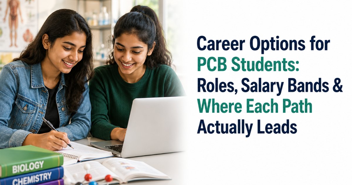 Career Options for PCB Students in 2026: Roles, Salary Bands & Where Each Path Actually Leads