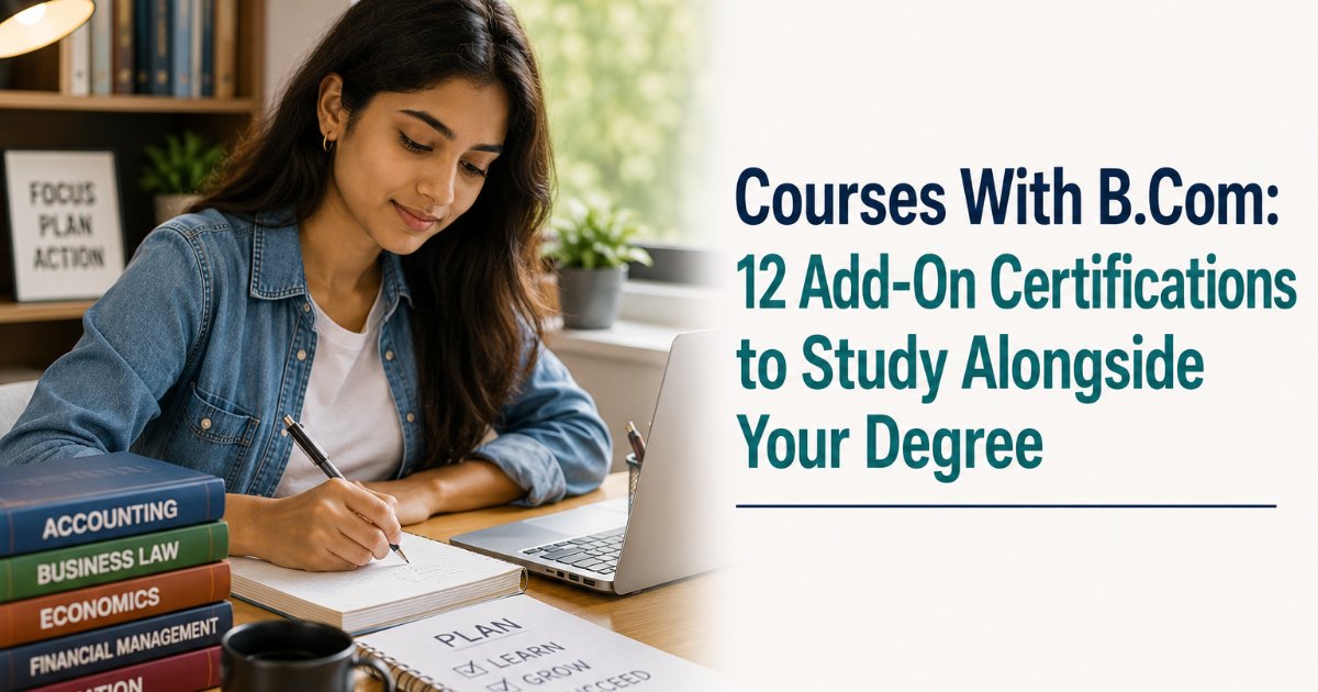 Courses With B.Com: 12 Add-On Certifications to Study Alongside Your Degree