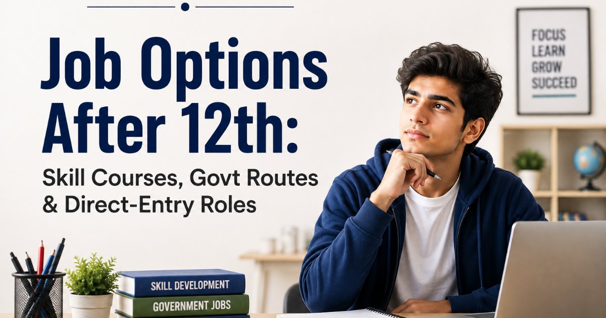 Job Options After 12th: Skill Courses, Govt Routes & Direct-Entry Roles (2026)