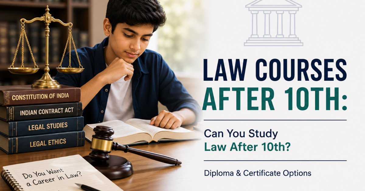 Law Courses After 10th: Can You Study Law After 10th? Diploma & Certificate Options 2026