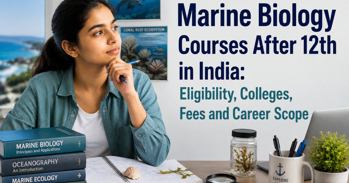 Marine Biology Courses After 12th in India: Eligibility, Colleges, Fees and Career Scope (2026)