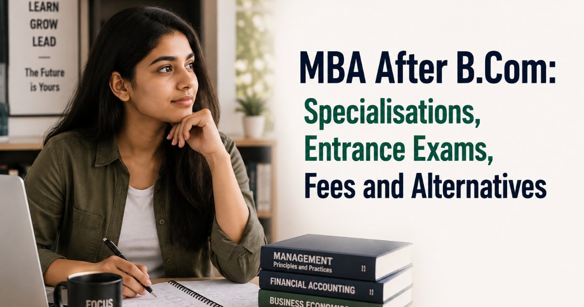 MBA After B.Com: Specialisations, Entrance Exams, Fees and Alternatives for 2026