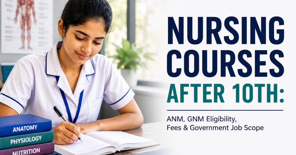 Nursing Courses After 10th: ANM, GNM Eligibility, Fees & Government Job Scope 2026