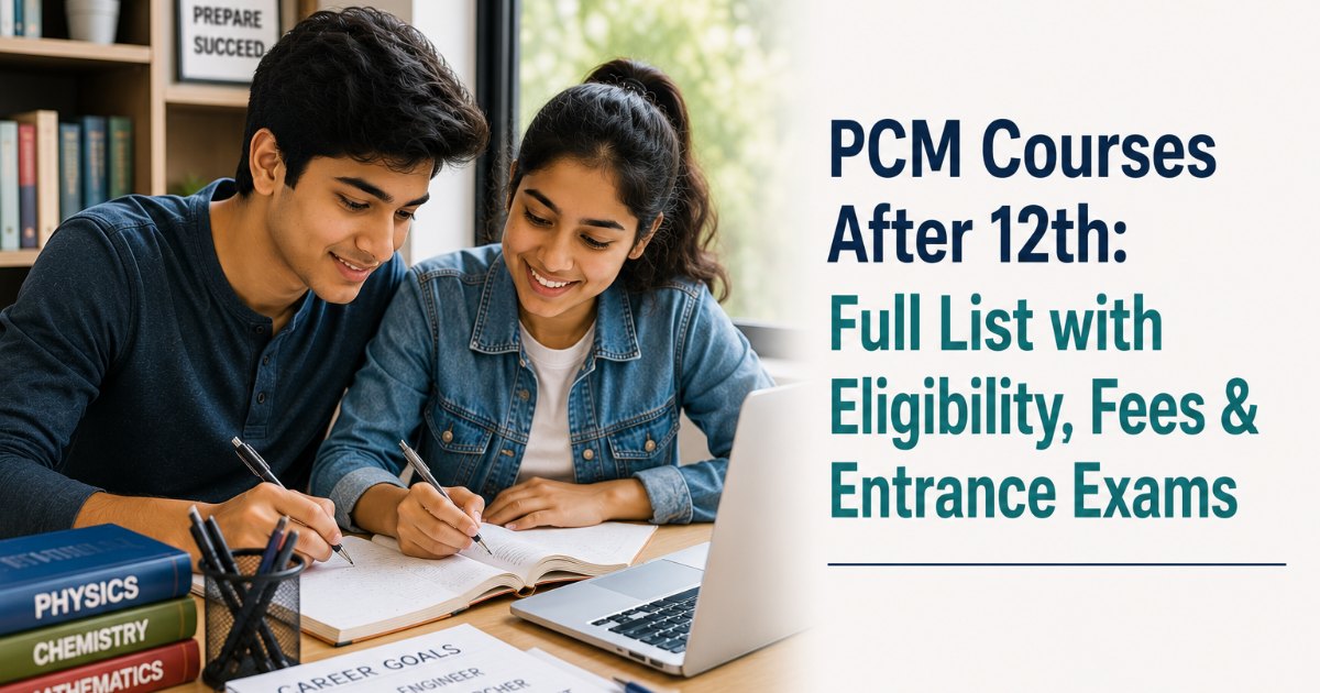 PCM Courses After 12th: Full List with Eligibility, Fees & Entrance Exams (2026)