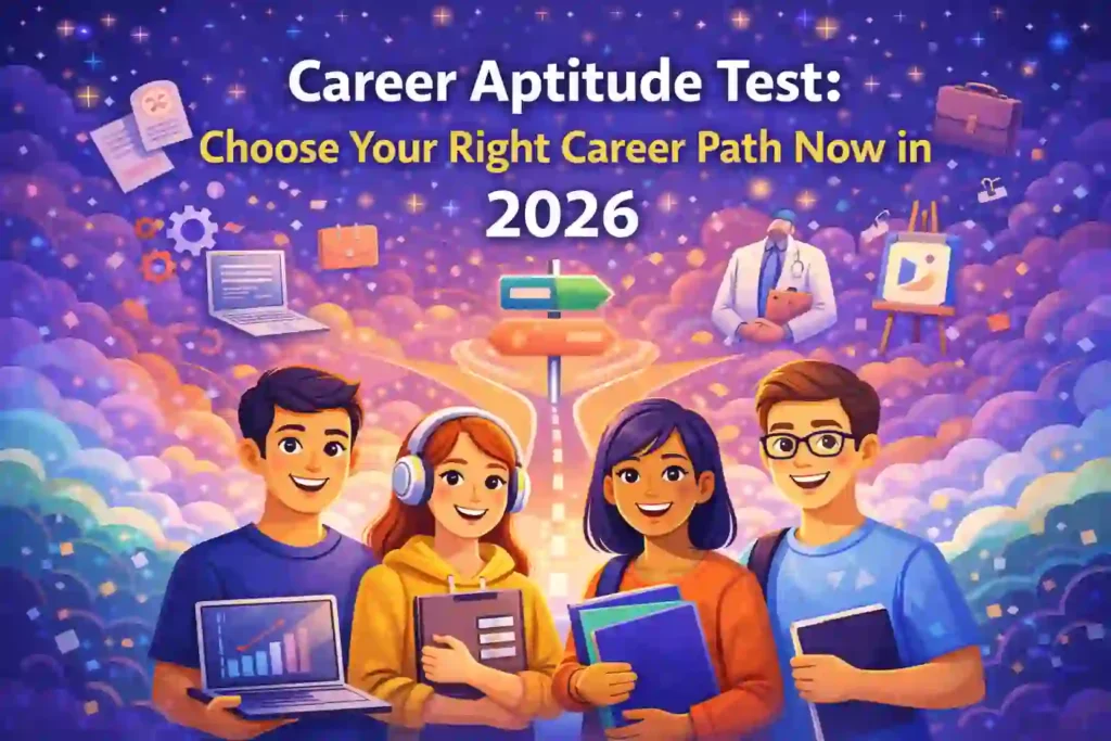 Career Aptitude Test: Students exploring different career paths using a career aptitude test in 2026